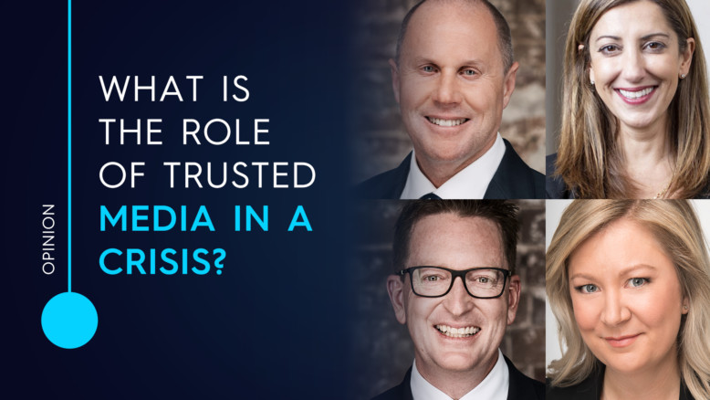 What is the role of trusted media in a crisis?
