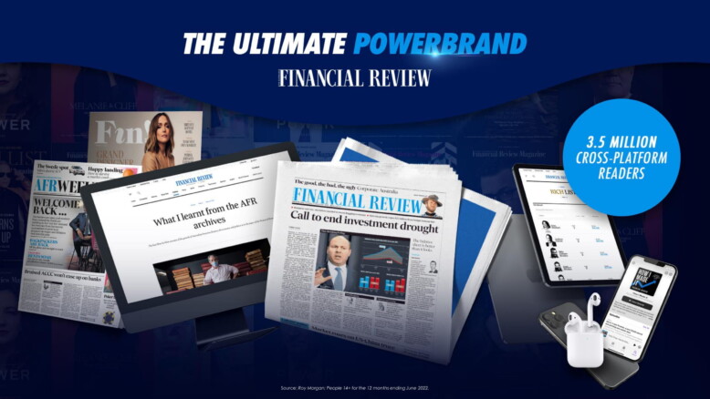 The Australian Financial Review is a fully integrated cross-platform superbrand