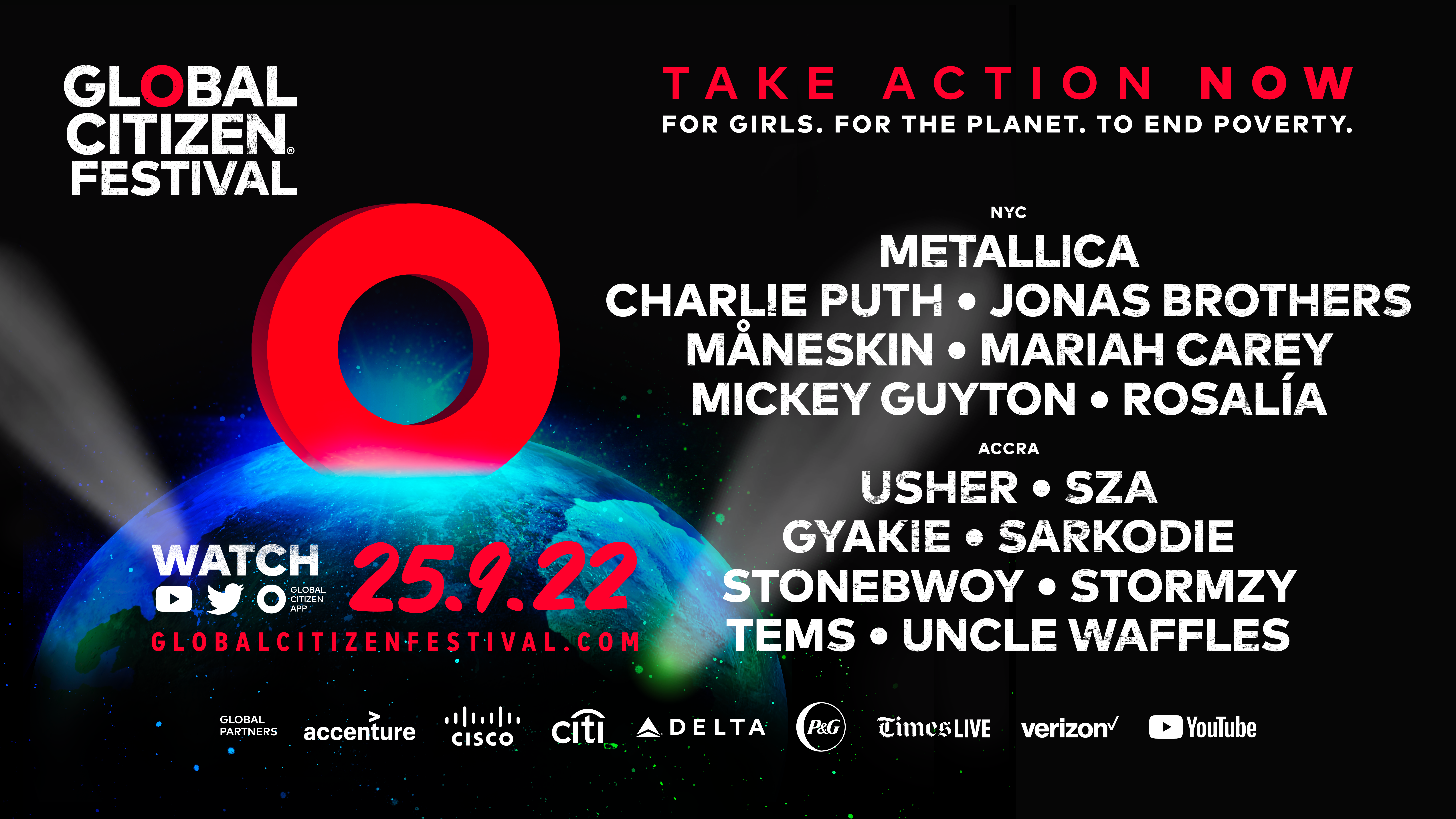 World's biggest artists perform for the 2022 Global Citizen Festival - Nine  for Brands