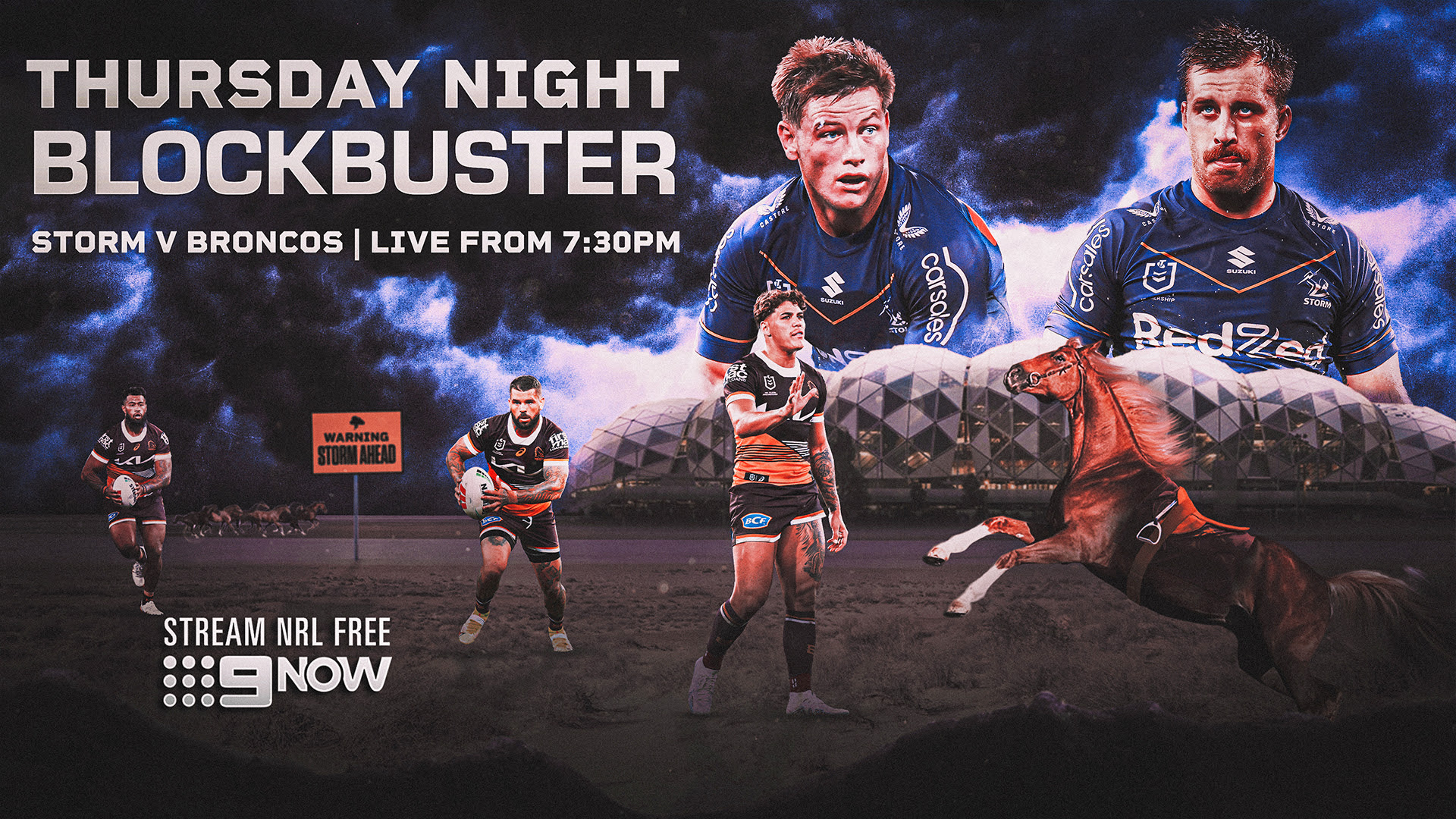 NRL round 11 on Nine Storm v Broncos, East v West and the battle of the beaches