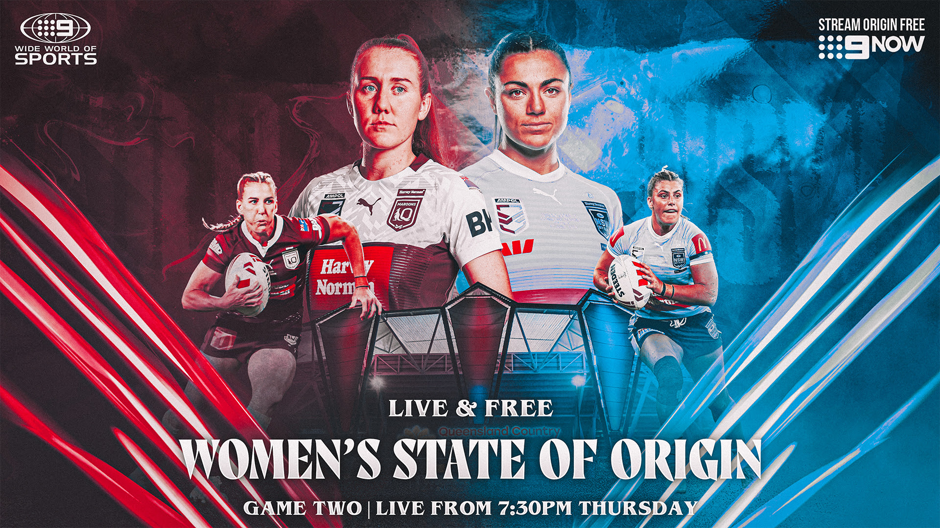 Womens State of Origin series decider on Channel 9HD