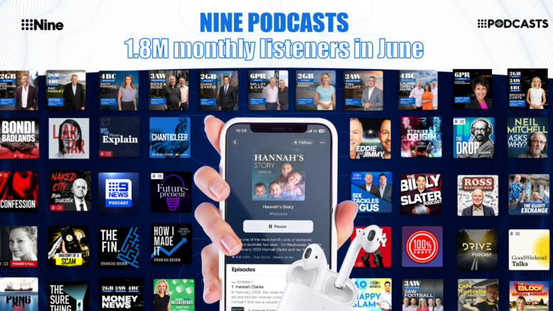 Nine's premium podcasts deliver largest monthly audience