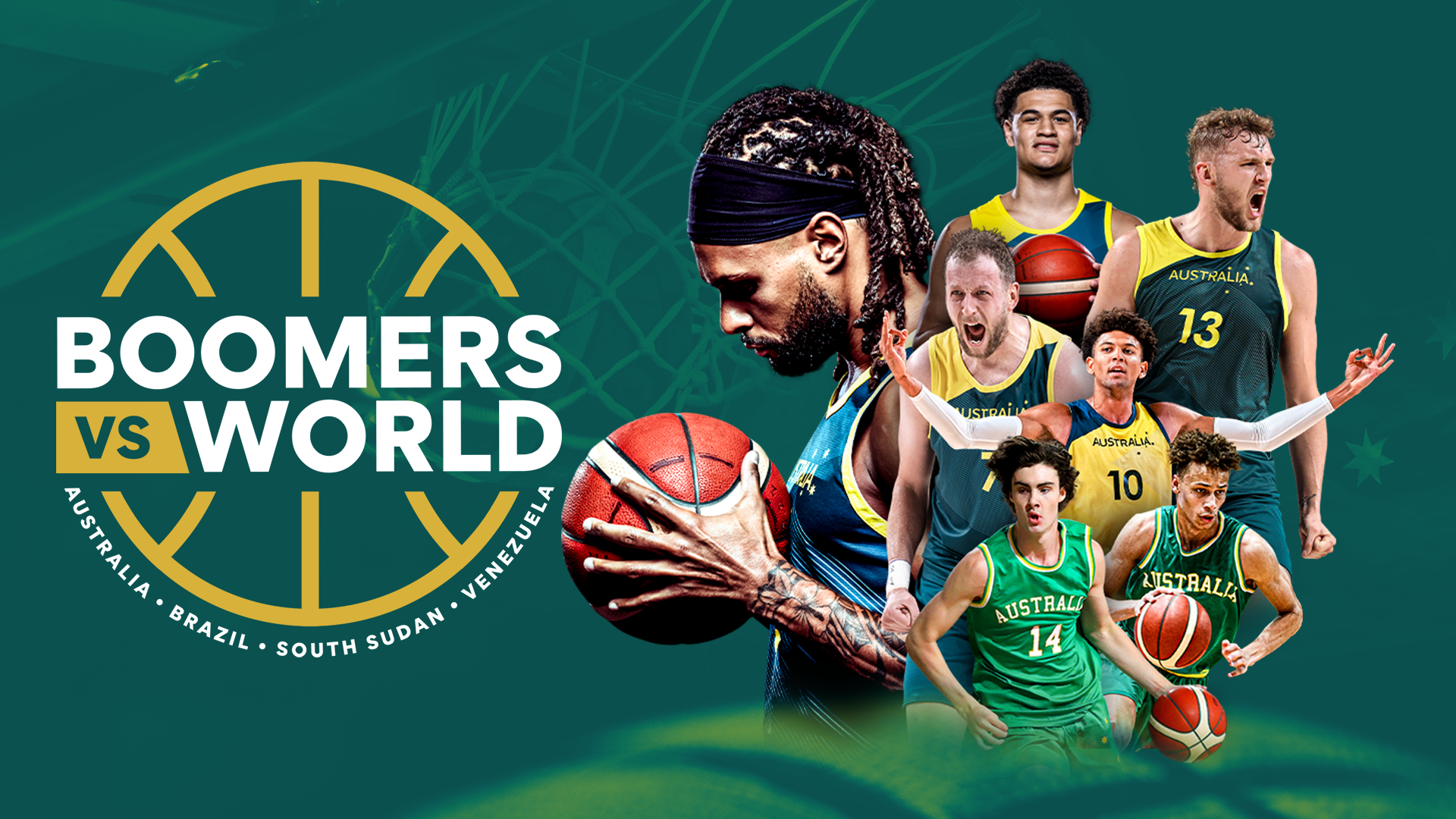 Boomers vs World International Basketball en vivo y gratis en Nine