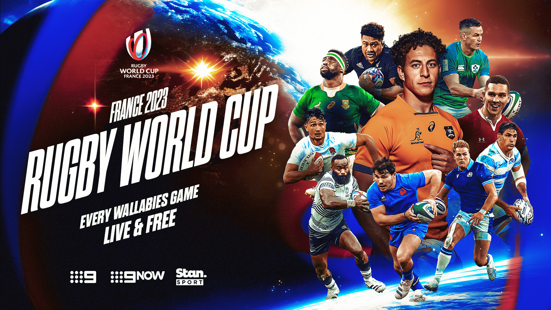 Every Wallabies game for free in Rugby World Cup on Channel 9HD