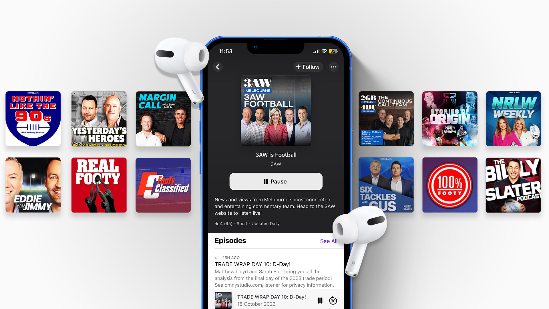 9Podcasts listeners score with growing sport slate