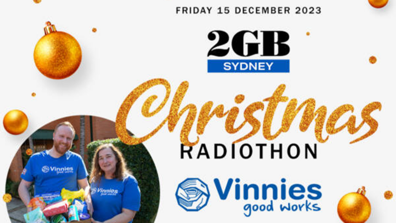 2GB Vinnies Christmas Radiothon raises over $170,000 for charity