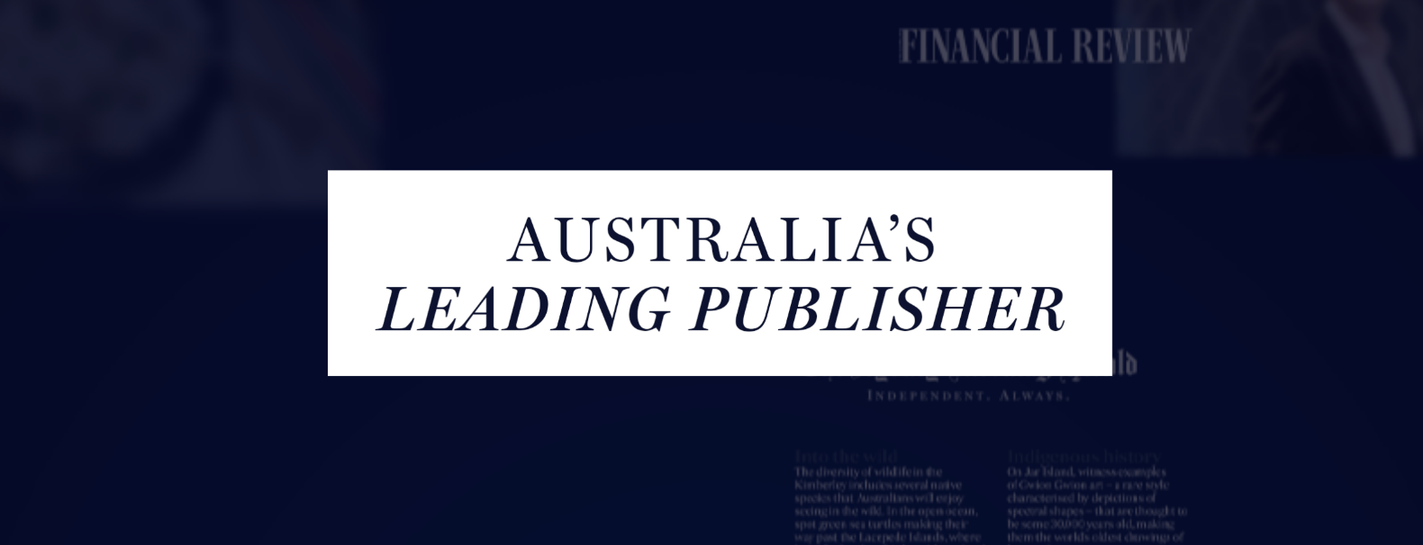 Australia's Leading Publisher