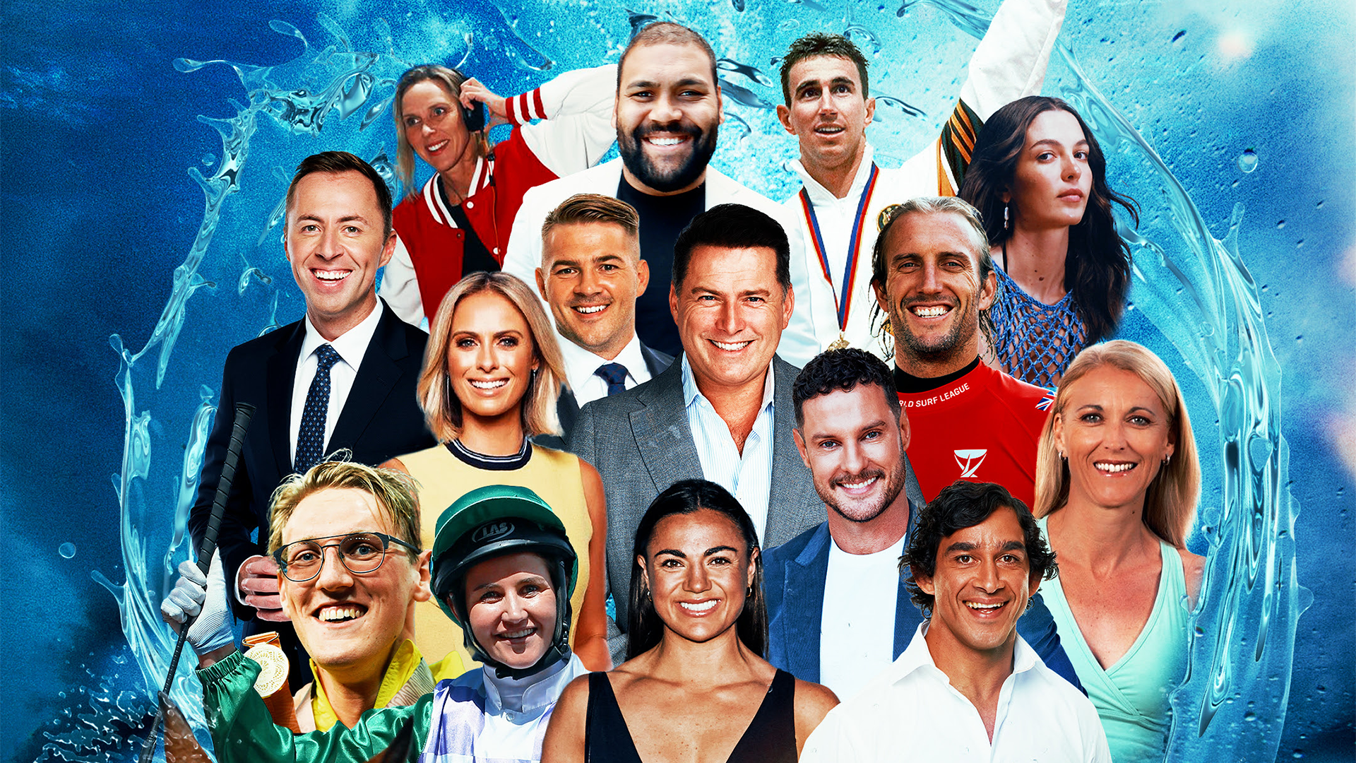 Swimming Trials - celebrity race]