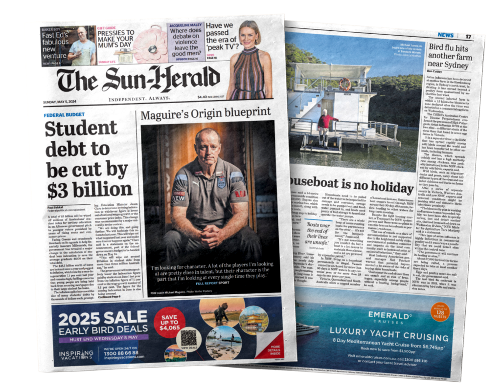 The Age, The Sydney Morning Herald & The Sun-Herald_2024 - Nine for Brands