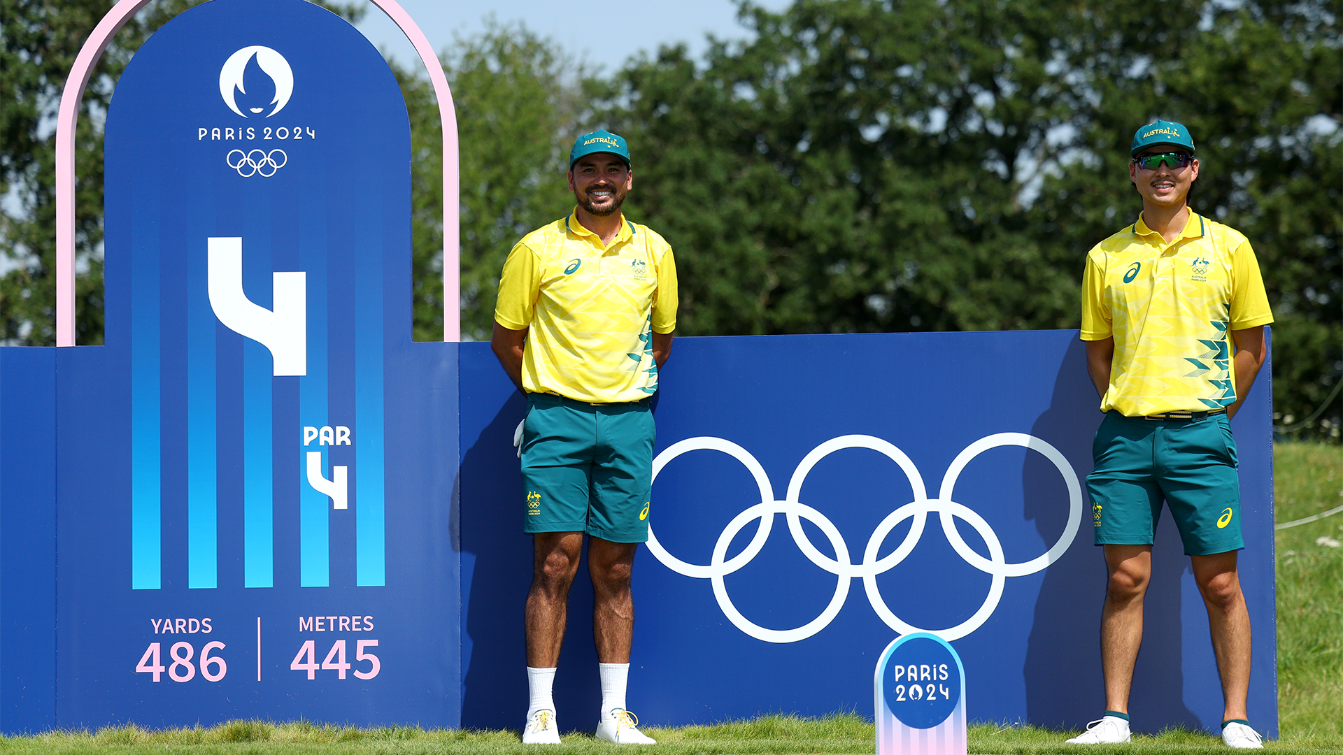 Paris 2024 Olympic Games _ Men's Golf _ Min Woo Lee and Jason Day