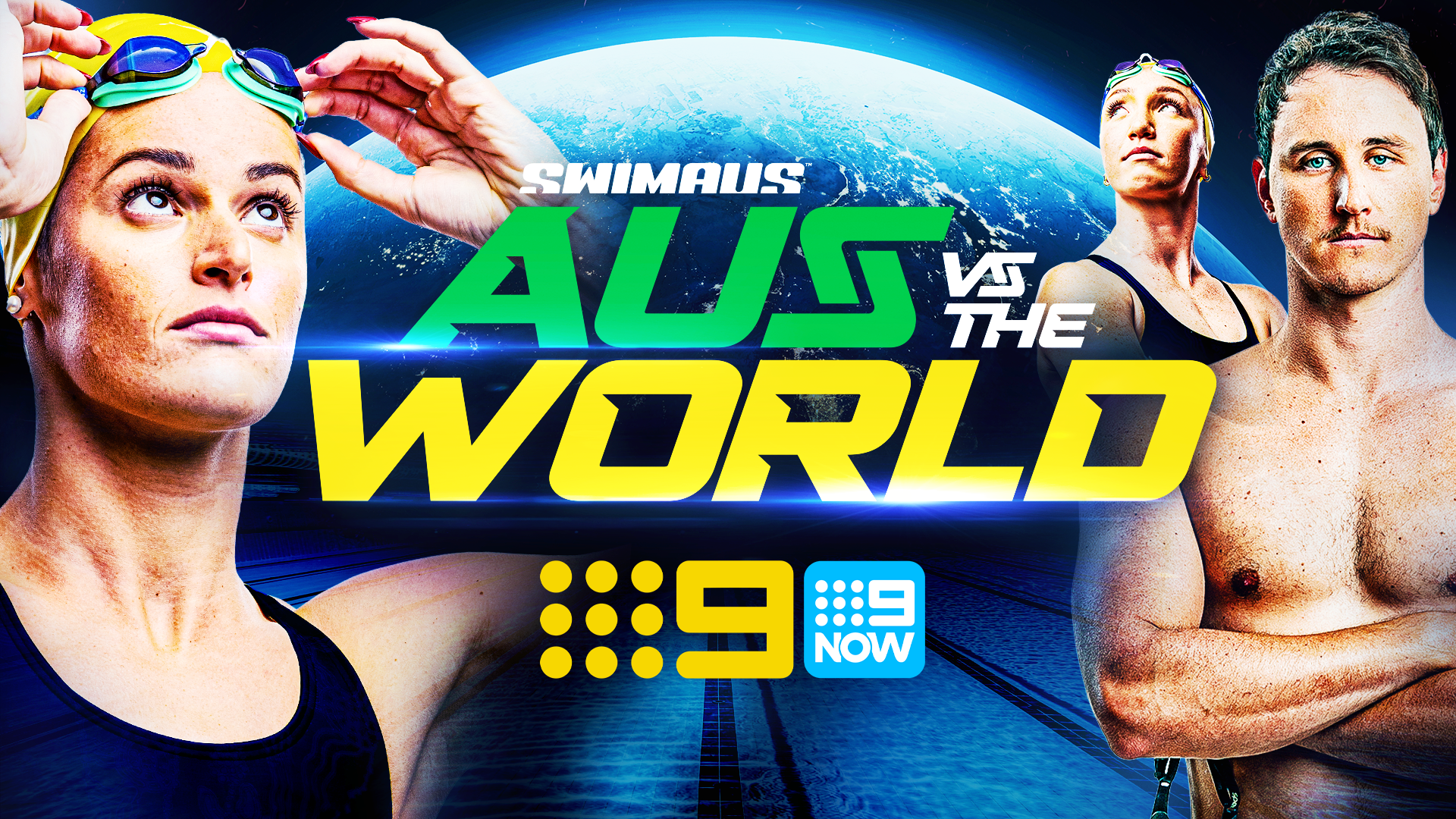 Australia vs The World Swimming Blockbuster on Channel 9 and 9Now
